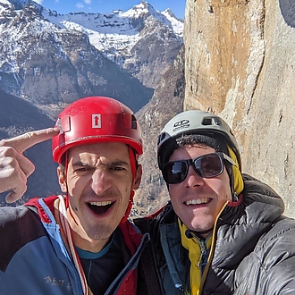 Jáchym & Matěj, vícedélka Ritorni Notturni (8a+, 250 m)